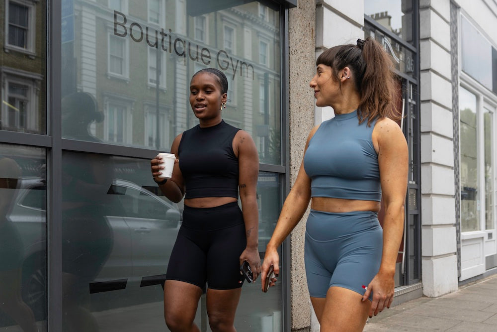 two women going to the gym