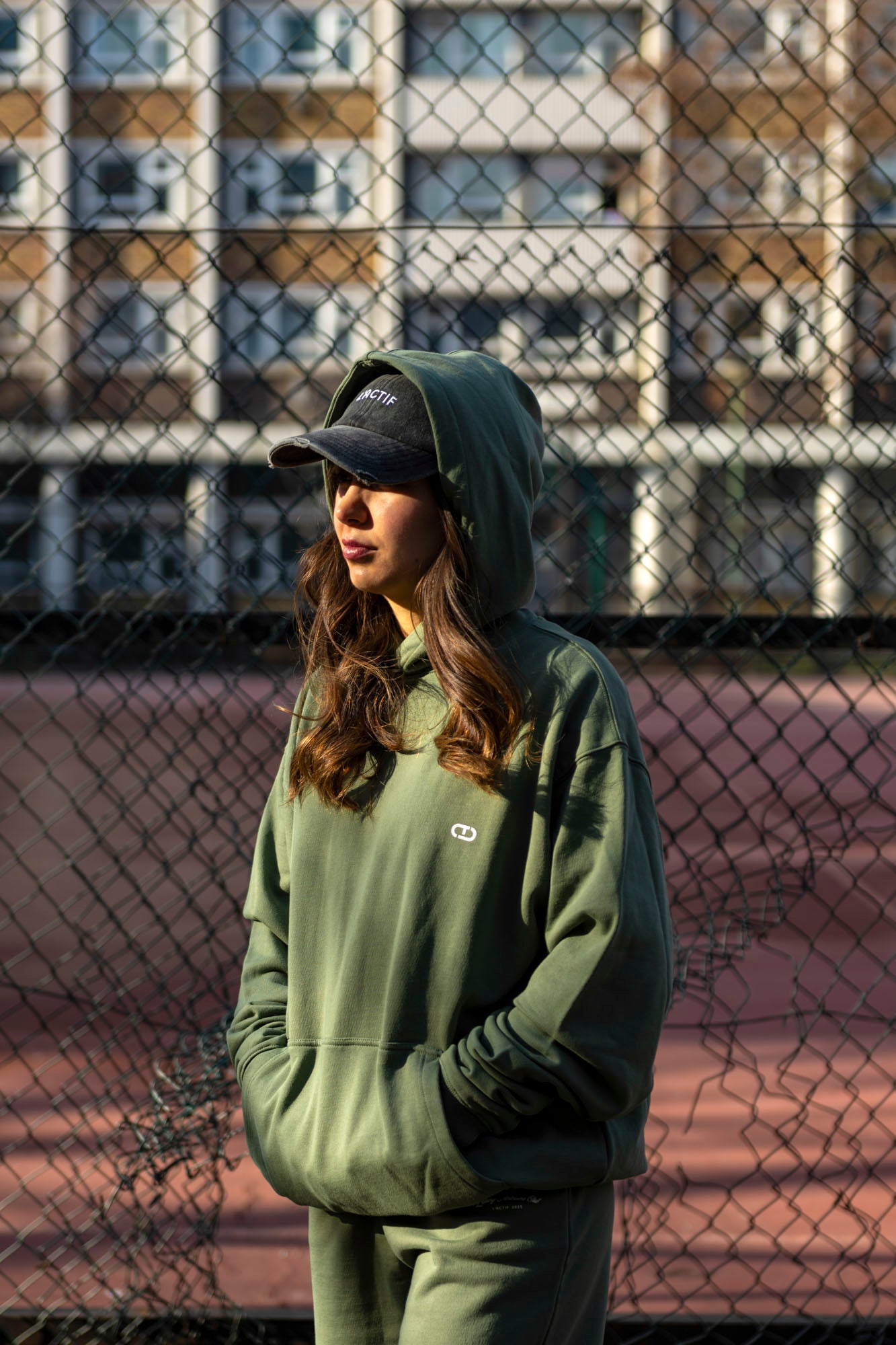 women's hoodie green