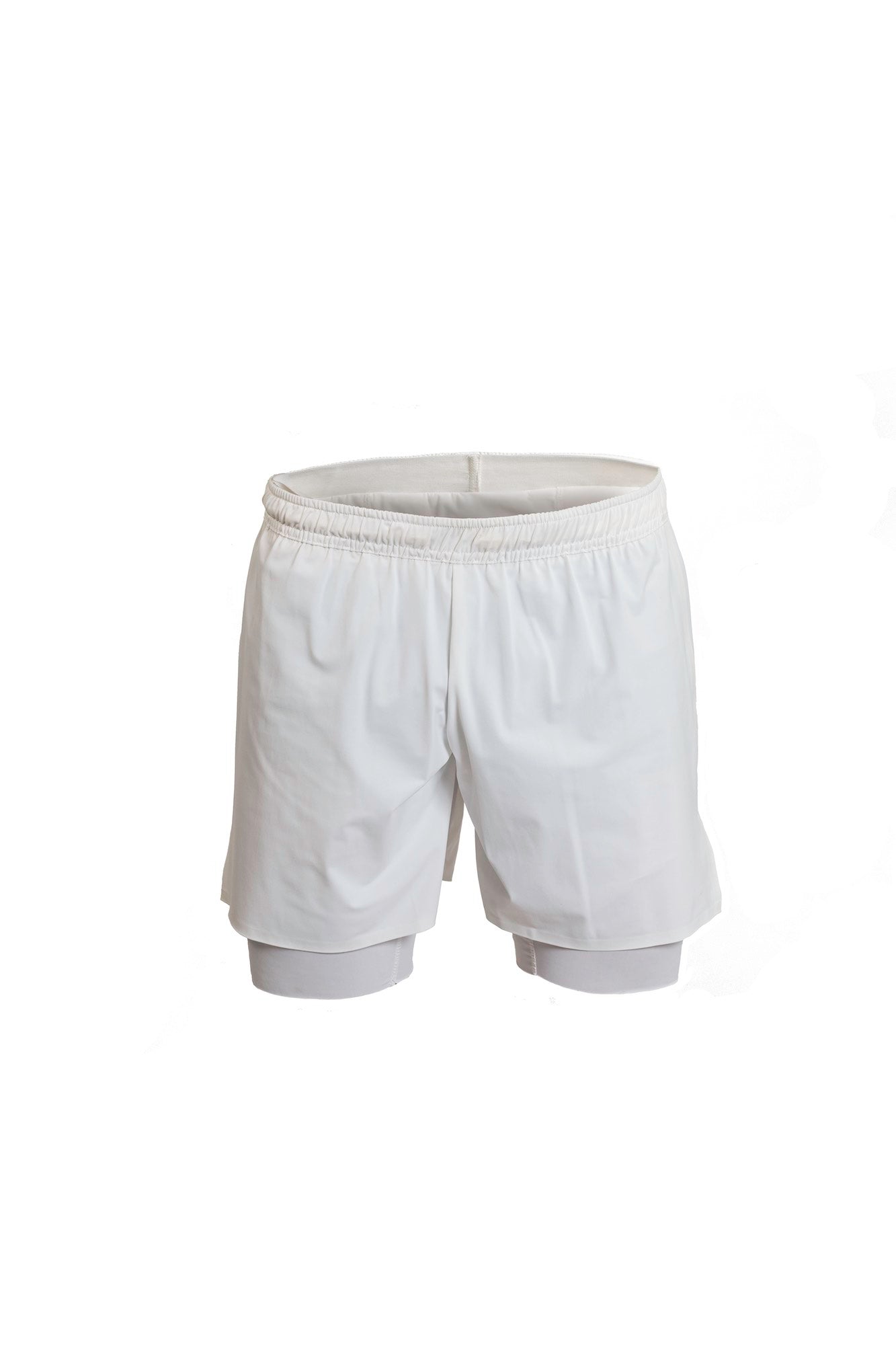 Men's White Running Shorts