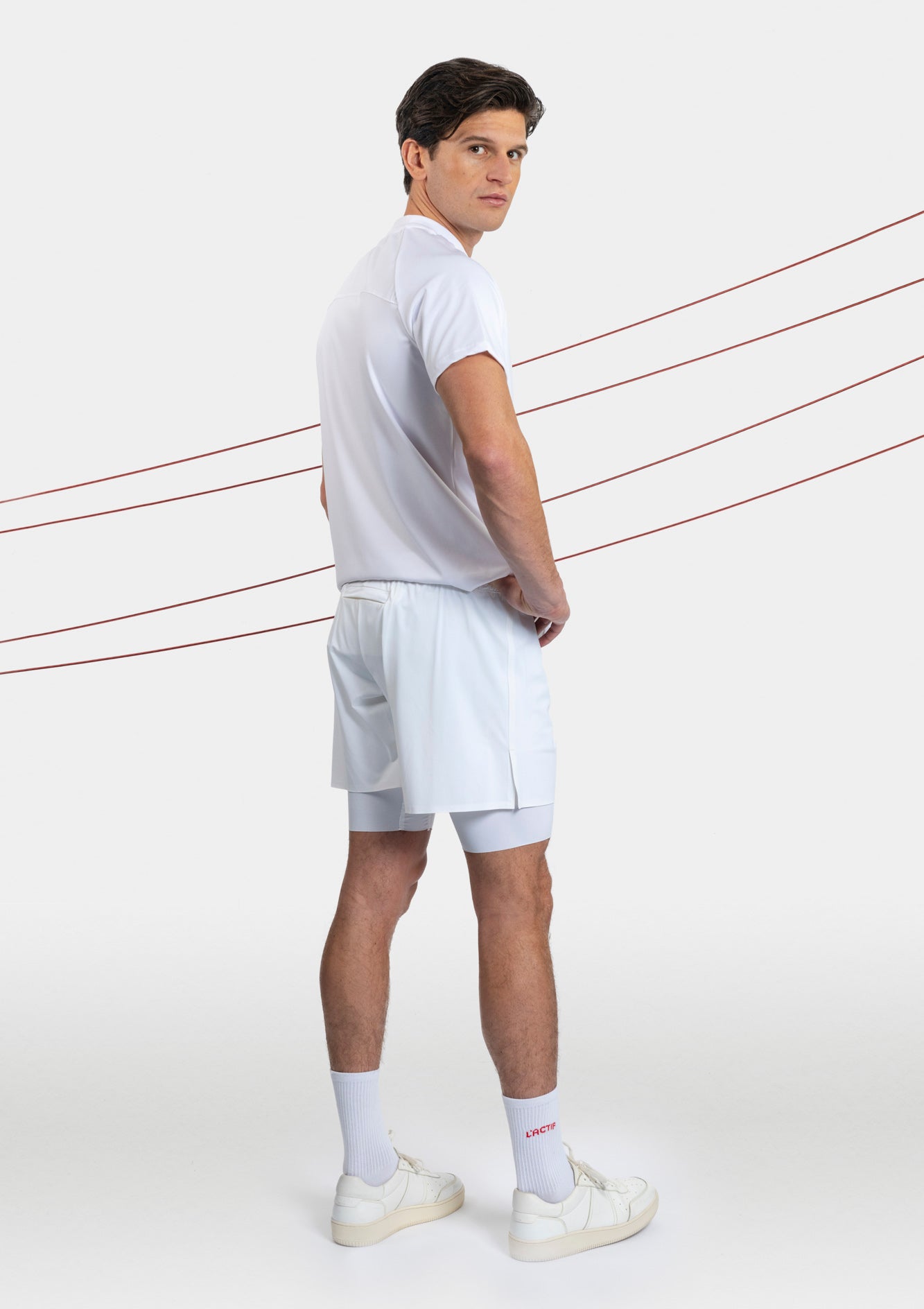 mens white running shorts back 2